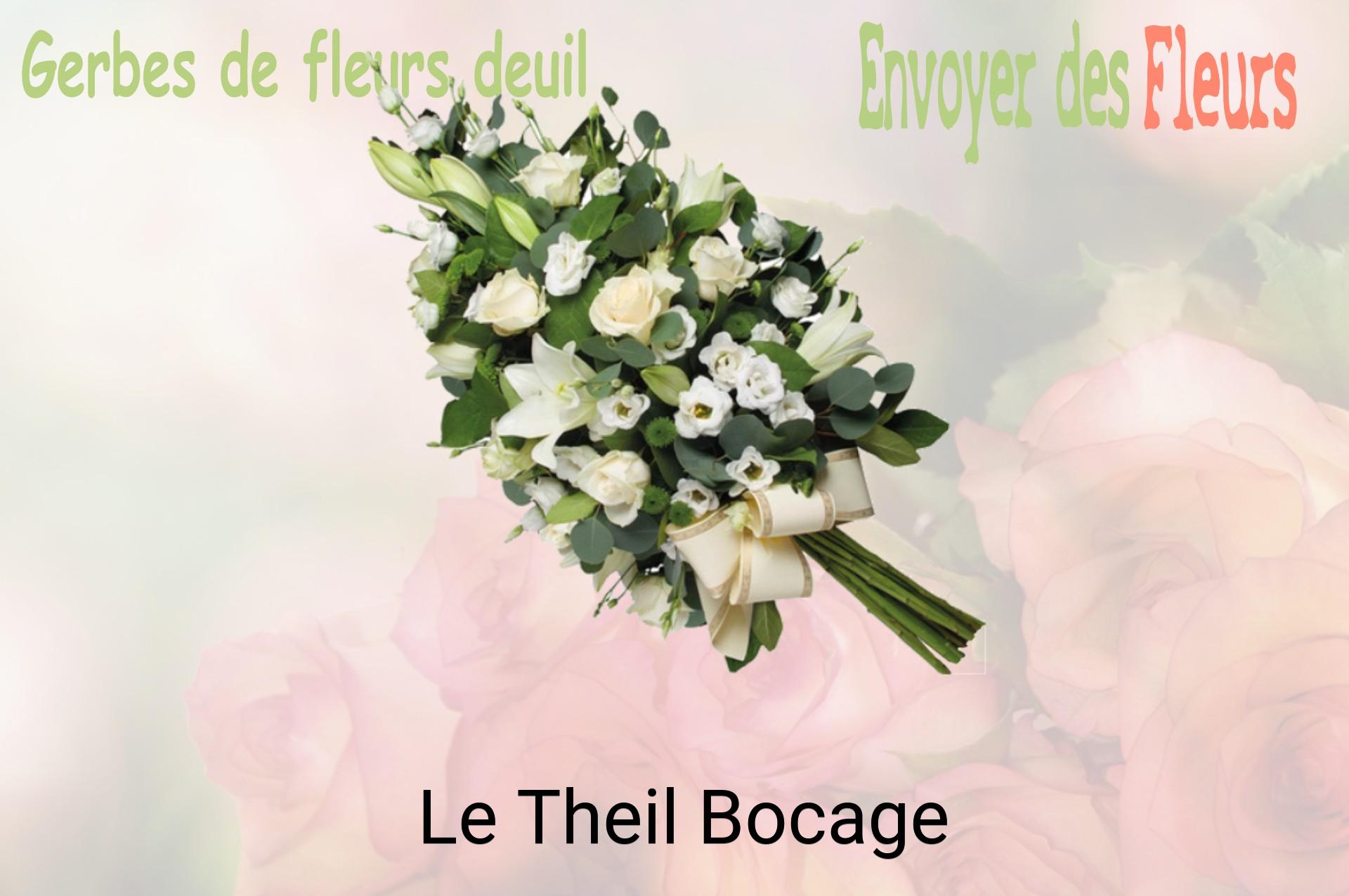 Gerbe de fleurs de deuil livrée à Le Theil-Bocage